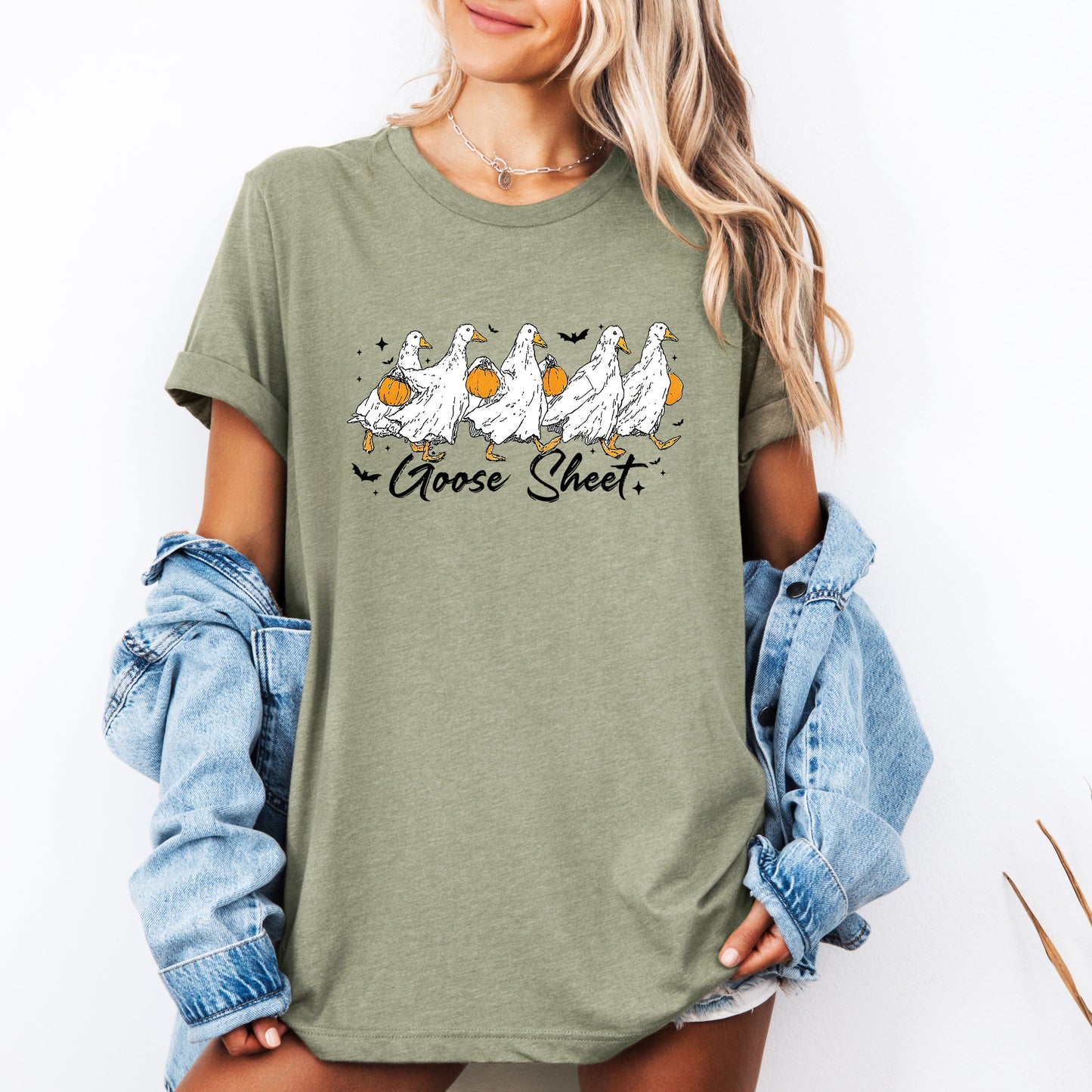 Goose Sheet, Cute, Halloween, Trick or Treat, Tshirt