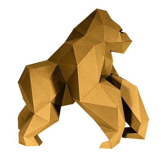 3D Gorilla Model (DIY Papercraft)