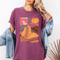 Grateful, Thankful, Blessed, Autumn, Thanksgiving, Flowers, Pumpkins, Pilgrims Tshirt Comfort Colors T-Shirt