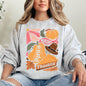 Grateful, Thankful, Blessed, Autumn, Thanksgiving, Flowers, Pumpkins, Pilgrims Sweatshirt