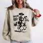 Graveyard Rodeo, Cowboy Skeleton, Halloween Sweatshirt