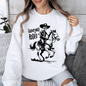 Graveyard Rodeo, Cowboy Skeleton, Halloween Sweatshirt