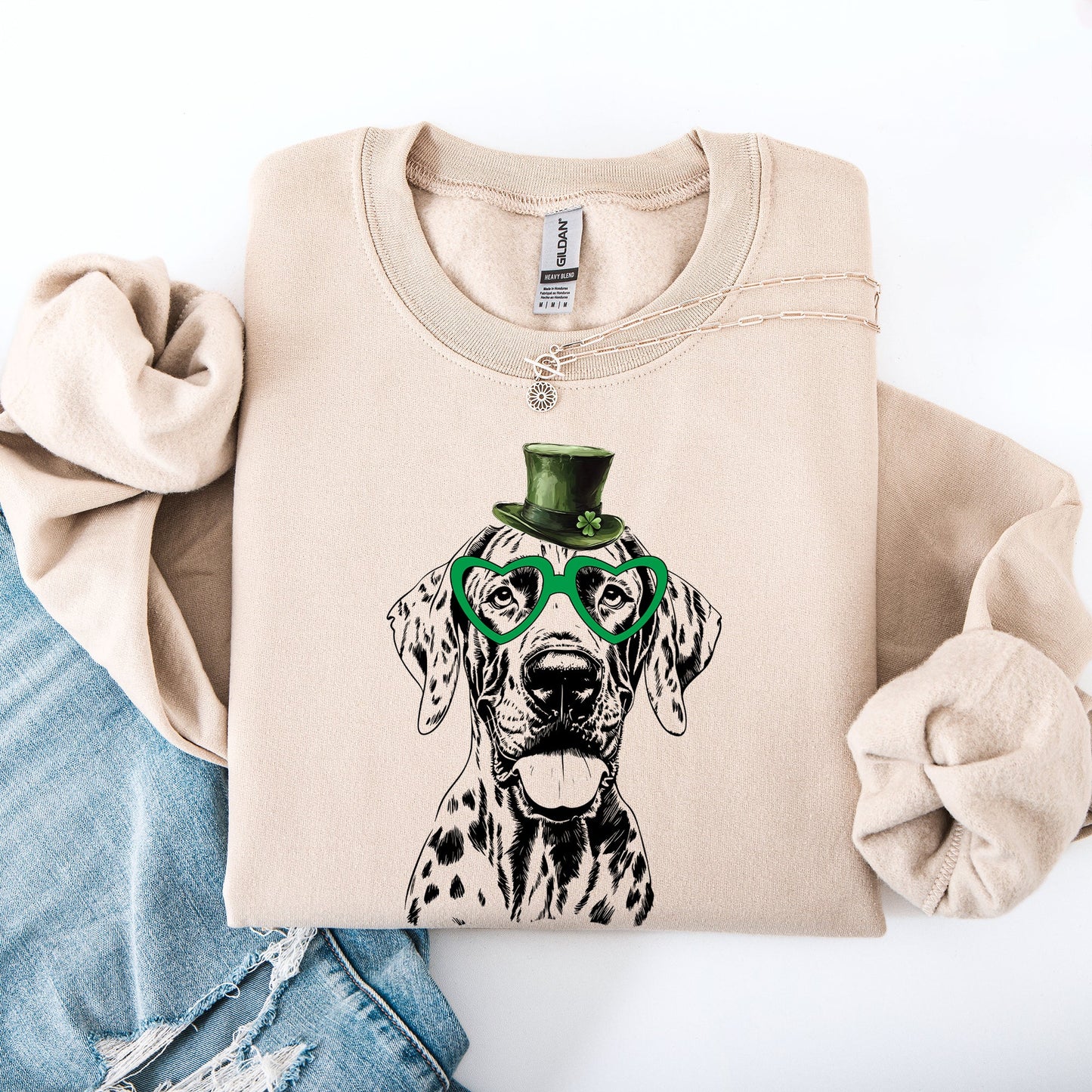 Great Dane, Adorable Dog, St Patrick's Day, Lucky, Irish Sweatshirt