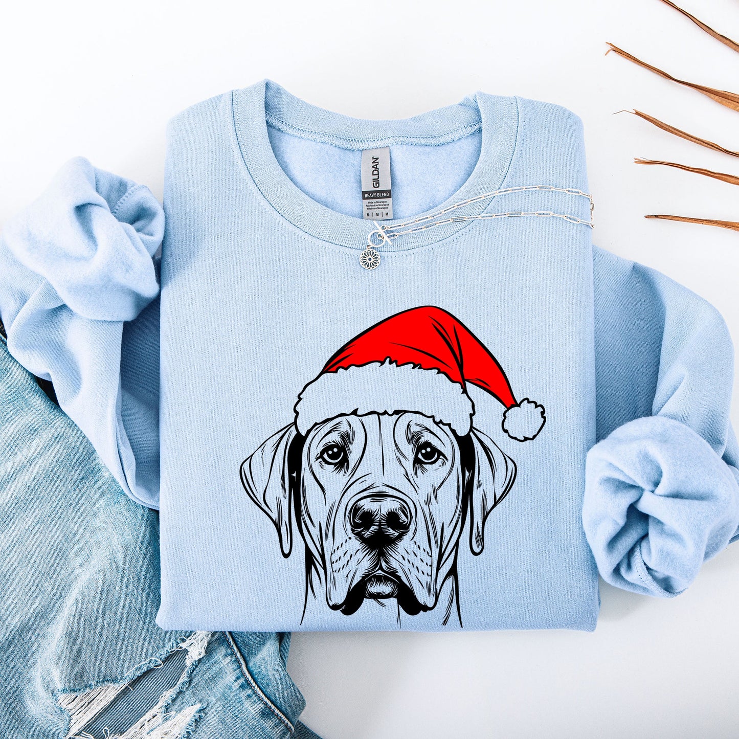 Great Dane, Santa, Dog, Christmas, Dog Lover, Pet Sweatshirt
