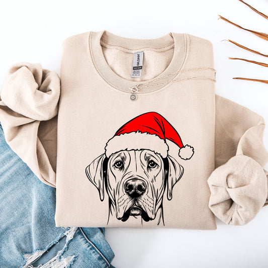Great Dane, Santa, Dog, Christmas, Dog Lover, Pet Sweatshirt