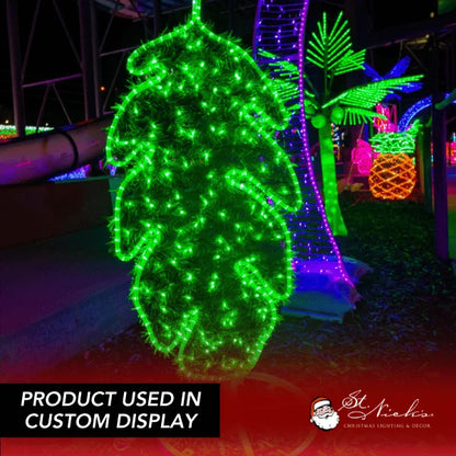 LED Mini Lights 5MM Green Twinkle Green Wire 6" Spacing