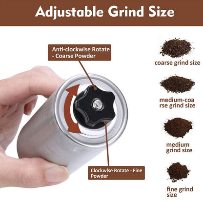 Stainless Steel Manual Coffee Grinder, 40g Portable Mill