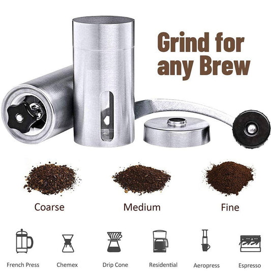 Stainless Steel Manual Coffee Grinder, 40g Portable Mill