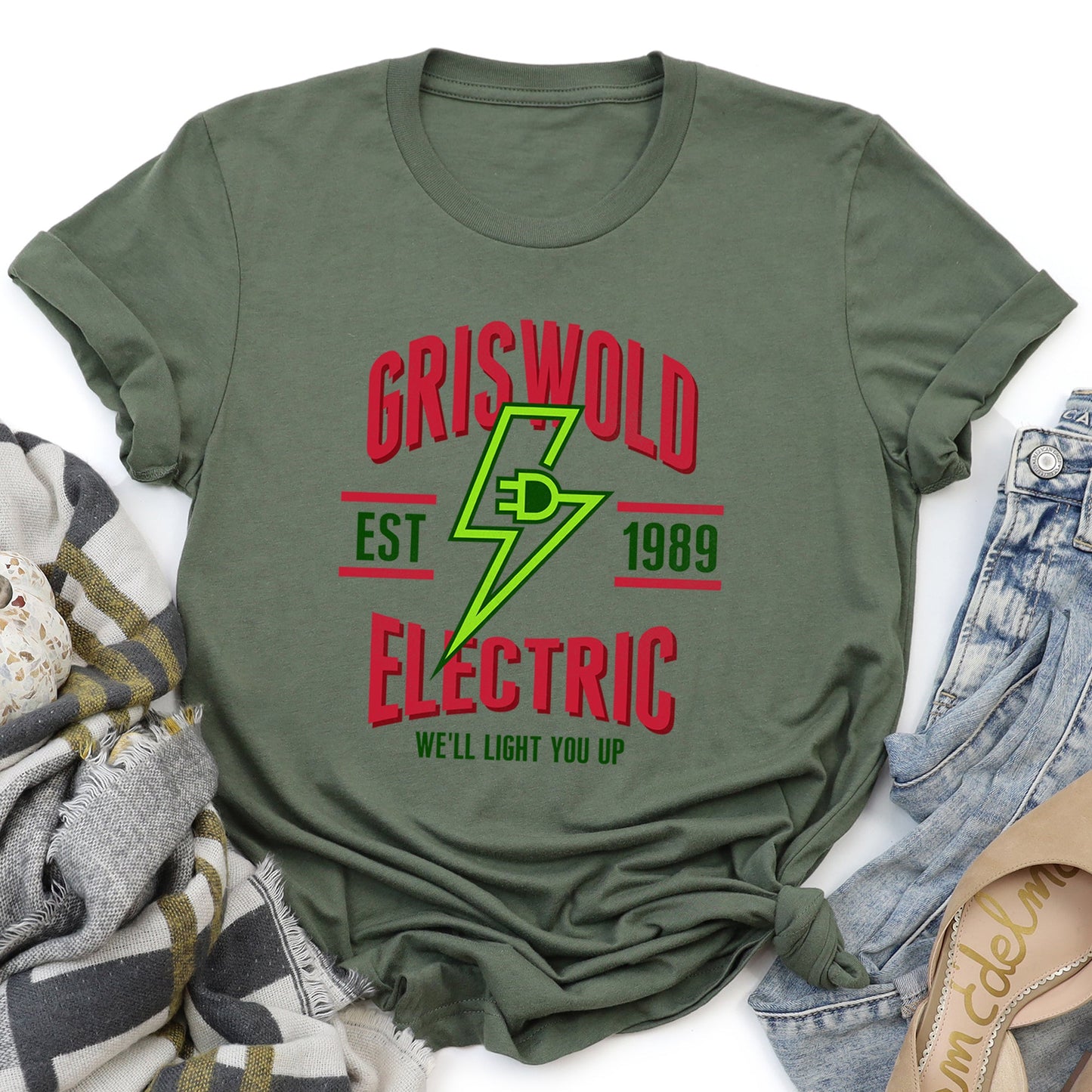 Griswold Electric Company, Classic Movie, Funny, Christmas Lights Super Soft Tees