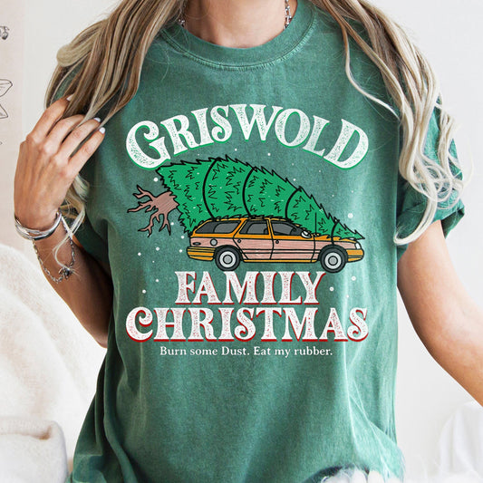 Griswold Family Christmas Tree, Vacation, Retro, Classic, Movie, Comfort Colors, Tshirt