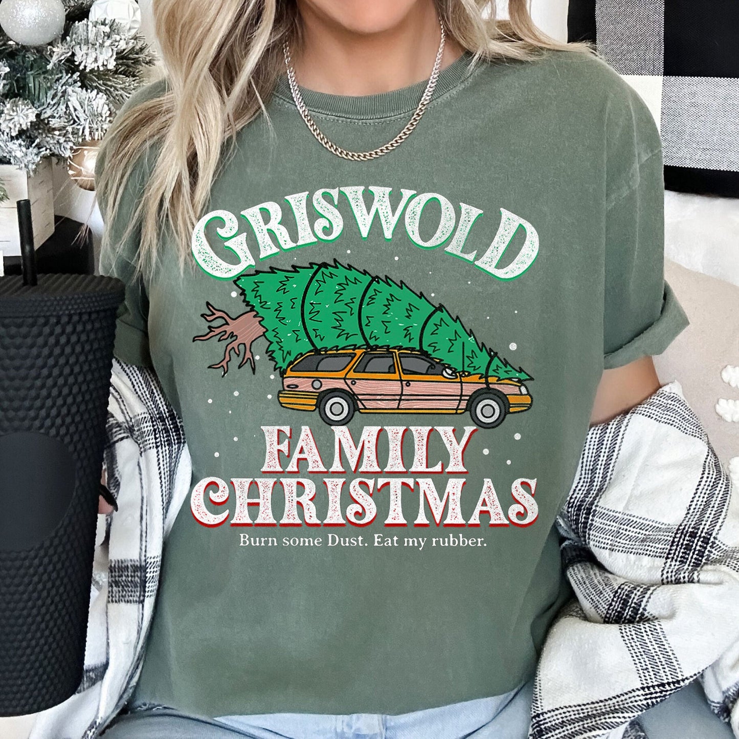 Griswold Family Christmas Tree, Vacation, Retro, Classic, Movie, Comfort Colors, Tshirt