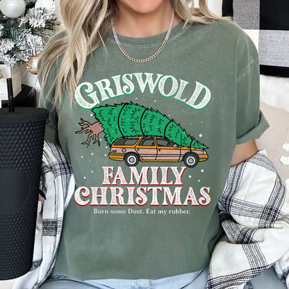 Griswold Family Christmas Tree, Vacation, Retro, Classic, Movie, Comfort Colors, Tshirt