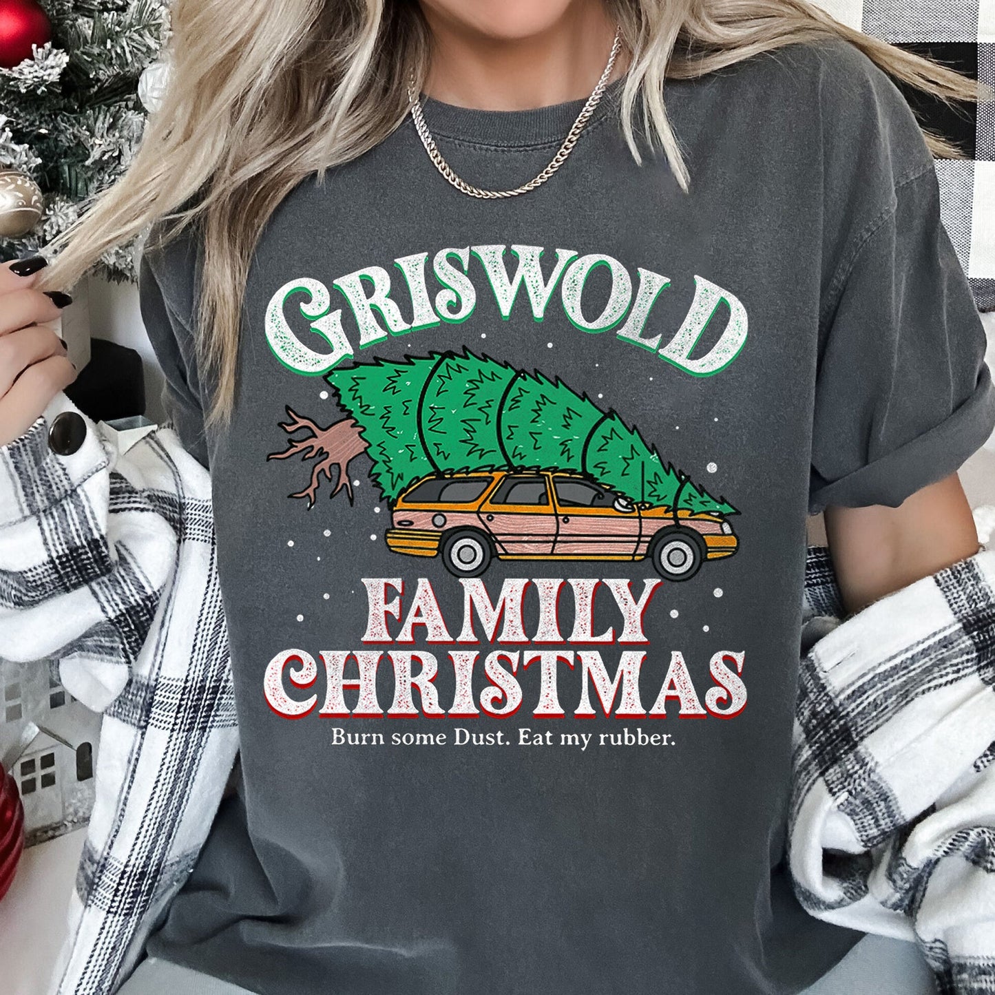 Griswold Family Christmas Tree, Vacation, Retro, Classic, Movie, Comfort Colors, Tshirt