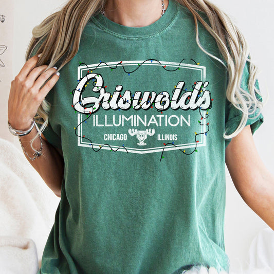 Griswold's Illumination, Christmas Vacation, Retro, Classic, Movie, Comfort Colors, Tshirt