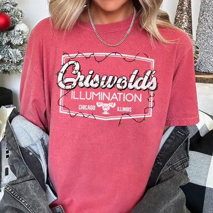 Griswold's Illumination, Christmas Vacation, Retro, Classic, Movie, Comfort Colors, Tshirt