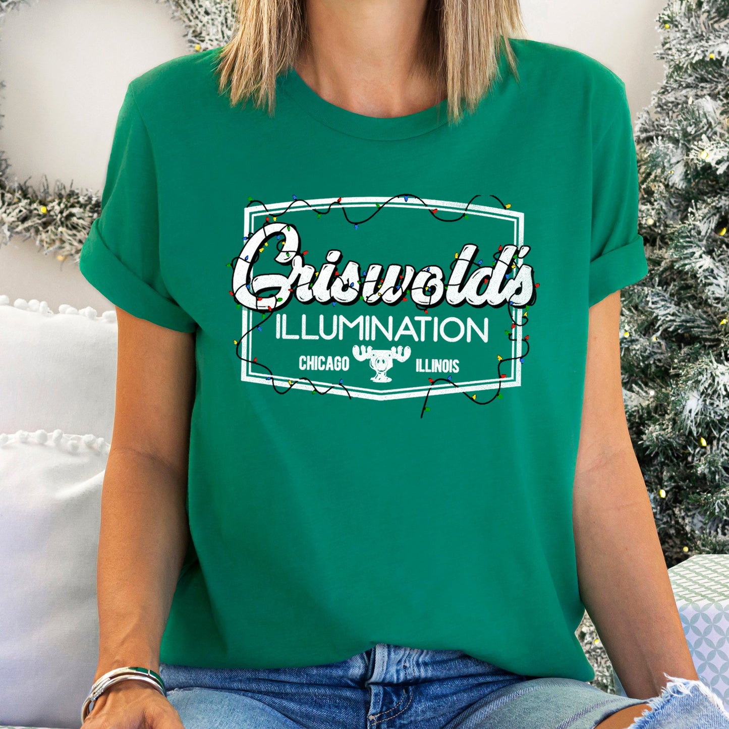 Griswold's Illumination, Christmas Vacation, Retro, Classic, Movie Super Soft Tees