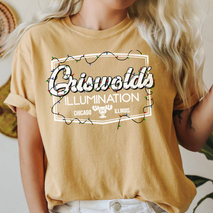 Griswold's Illumination, Christmas Vacation, Retro, Classic, Movie, Comfort Colors, Tshirt
