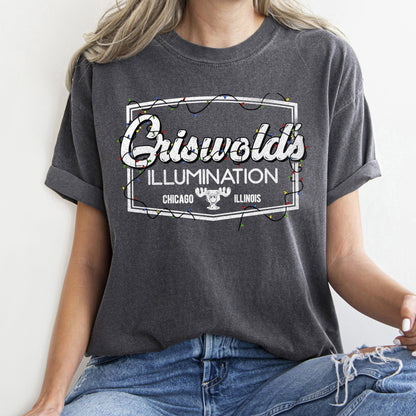 Griswold's Illumination, Christmas Vacation, Retro, Classic, Movie, Comfort Colors, Tshirt