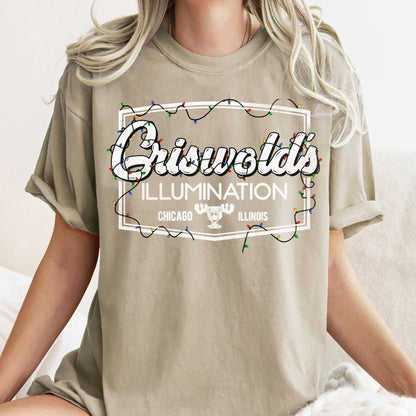 Griswold's Illumination, Christmas Vacation, Retro, Classic, Movie, Comfort Colors, Tshirt
