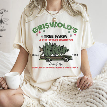 Griswold's Tree Farm, Christmas Vacation, Classic, Retro, Comfort Colors, Tshirt