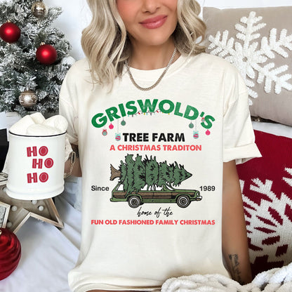 Griswold's Tree Farm, Christmas Vacation, Classic, Retro, Comfort Colors, Tshirt