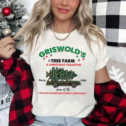 Griswold's Tree Farm, Christmas Vacation, Classic, Retro, Super Soft Tshirt