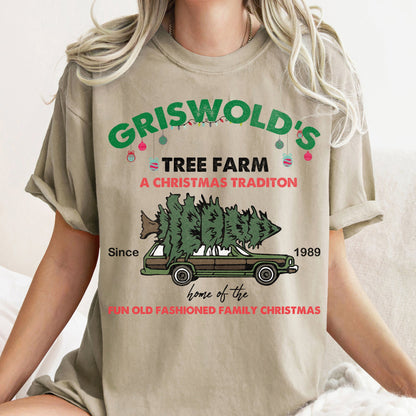 Griswold's Tree Farm, Christmas Vacation, Classic, Retro, Comfort Colors, Tshirt