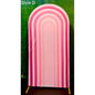 Grooved Wedding Arch Backdrop Fabric Cover