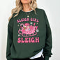 Groovy Sleigh Girl Sleigh Pink Christmas Coffee Xmas Holiday, Winter, Snow, Xmas Sweatshirt
