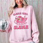Groovy Sleigh Girl Sleigh Pink Christmas Coffee Xmas Holiday, Winter, Snow, Xmas Sweatshirt