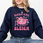 Groovy Sleigh Girl Sleigh Pink Christmas Coffee Xmas Holiday, Winter, Snow, Xmas Sweatshirt