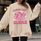 Groovy Sleigh Girl Sleigh Pink Christmas Coffee Xmas Holiday, Winter, Snow, Xmas Sweatshirt