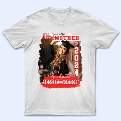 Custom Photo Congratulation Graduate 2025 - Personalized Custom T Shirt - Birthday, Loving, Funny Gift for Grandma/Nana/Mimi, Mom, Wife, Grandparent