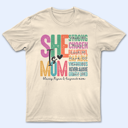 She is Mom, Bible Verse | Personalized Gift For Mom, Mother, Grandma, Grandmother, Mother's Day, Valentine's Day Family