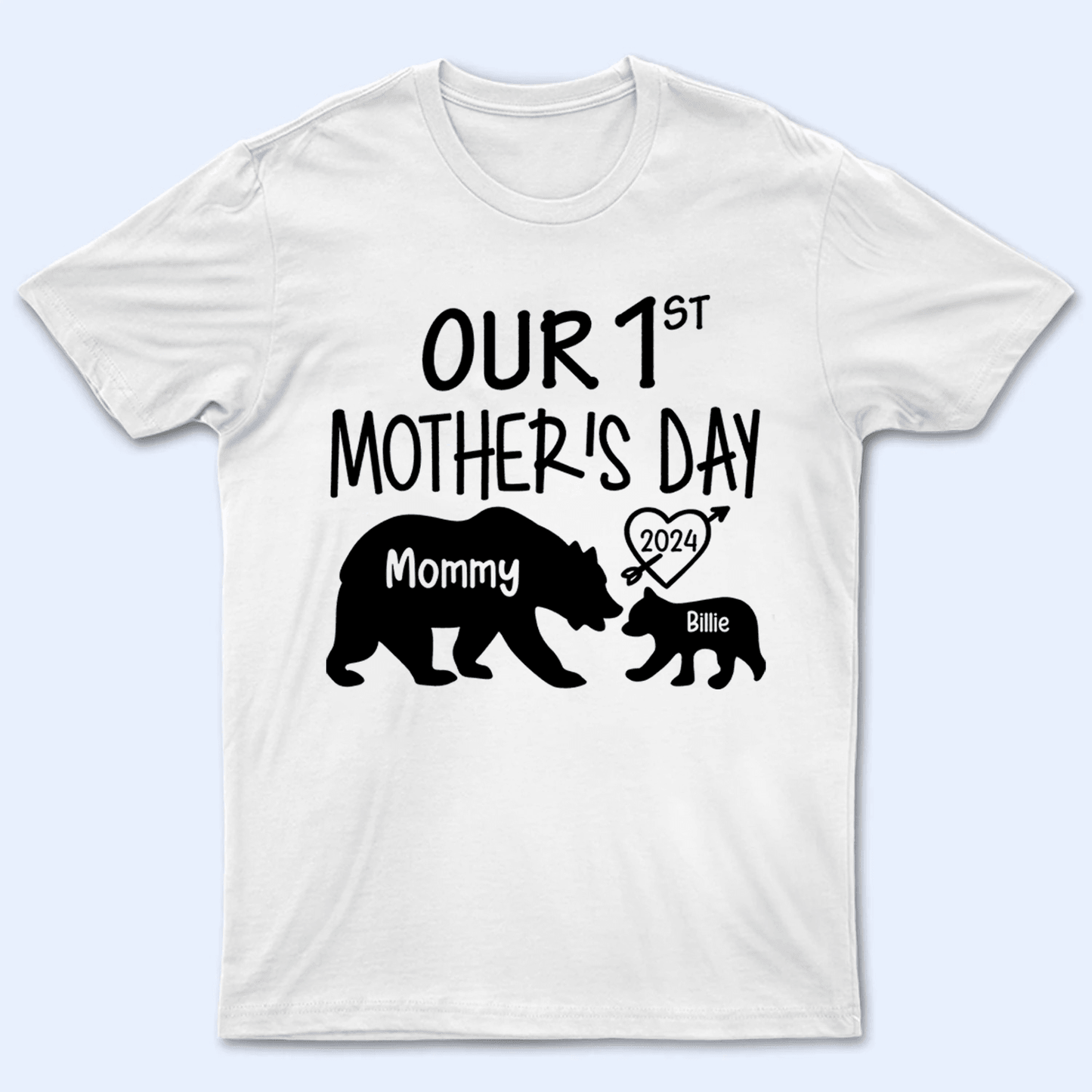 Our 1st Mother's Day - Momma Bear & Baby Bear - Personalized Gift For New Moms, Mom, Infant, Baby, Newborn