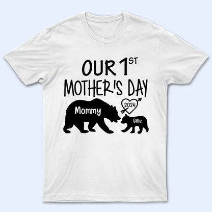 Our 1st Mother's Day - Momma Bear & Baby Bear - Personalized Gift For New Moms, Mom, Infant, Baby, Newborn