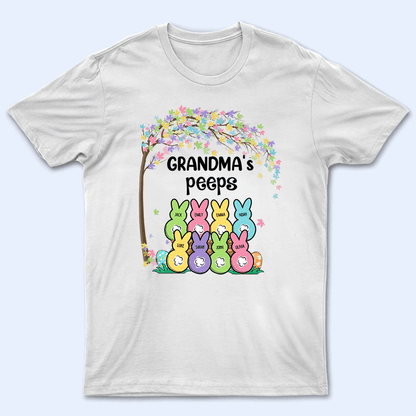 Grandma's Bunnies Easter Custom Kid's Name - Personalized Custom T Shirt - Easter, Birthday, Loving, Funny Gift for Grandma/Nana/Mimi, Mom, Wife, Grandparent