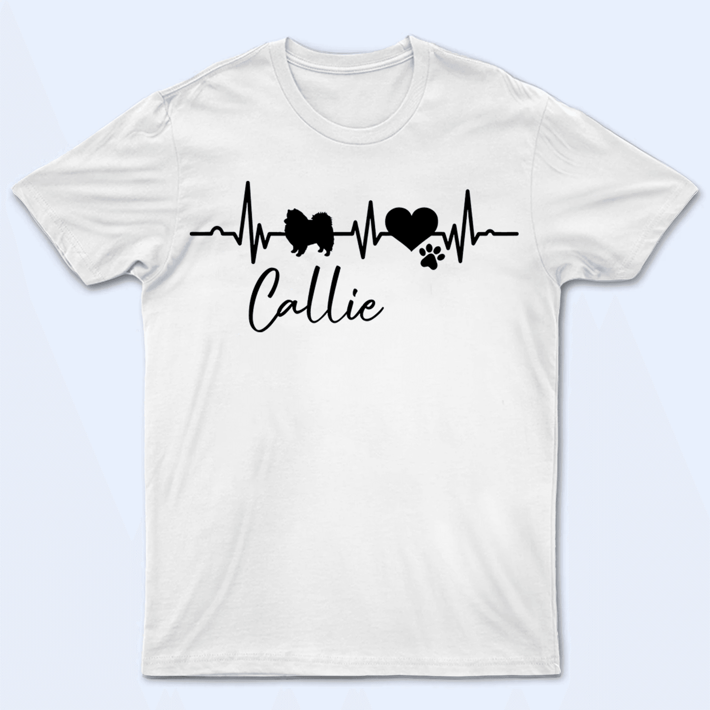Heartbeat For My Buddy - Personalized Custom T Shirt - Birthday, Loving, Funny Gift for Dog Mom, Dog Dad, Dog Lovers, Pet Gifts for Him, Her