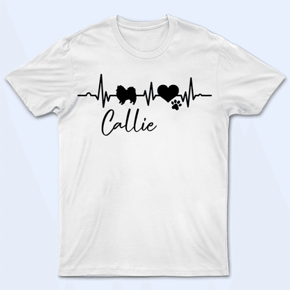 Heartbeat For My Buddy - Personalized Custom T Shirt - Birthday, Loving, Funny Gift for Dog Mom, Dog Dad, Dog Lovers, Pet Gifts for Him, Her