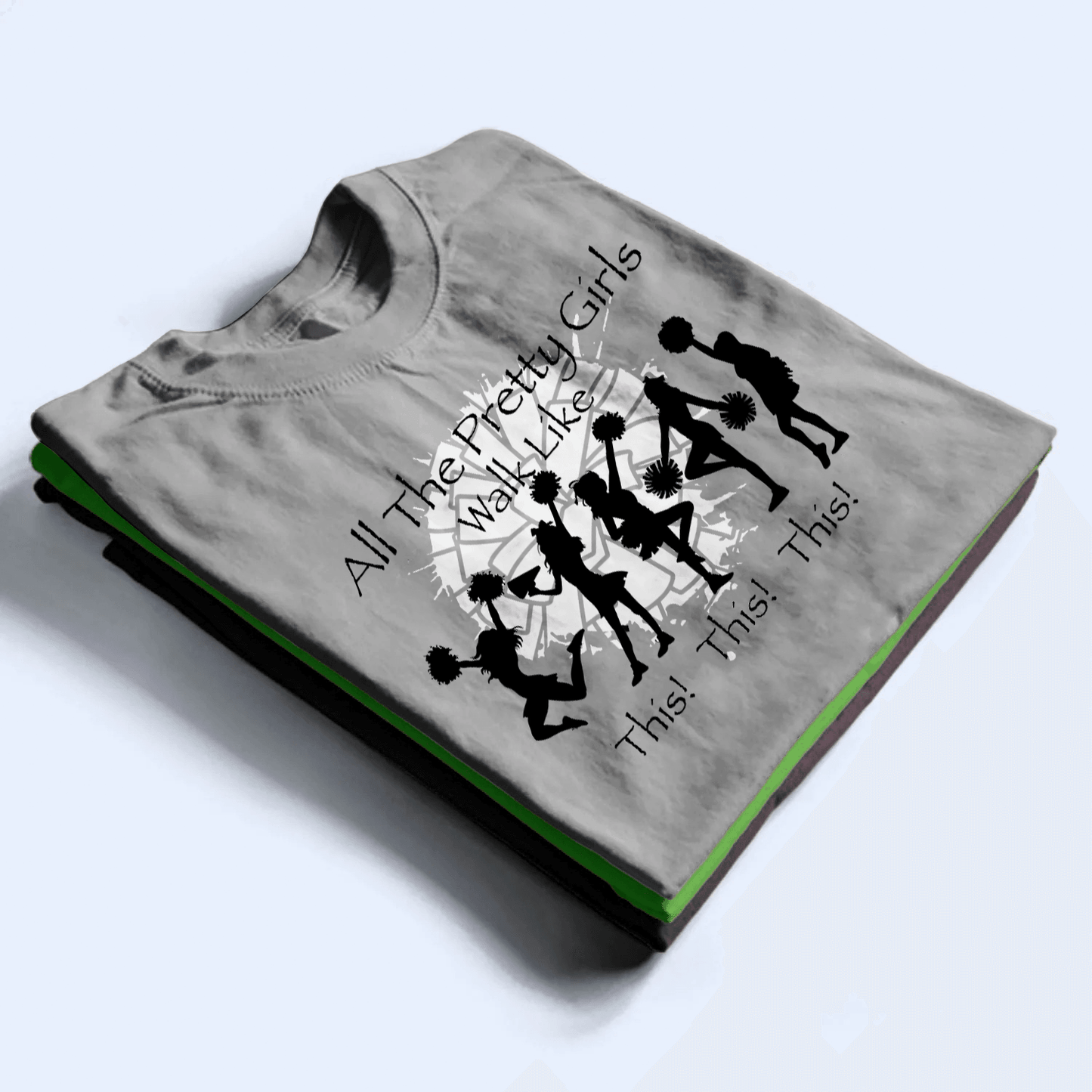 All The Pretty Girls Walk Like This - Baseball/Softball - Personalized Custom Youth T Shirt - Gift for Sport Grandma, Mom, Wife, Grandparent