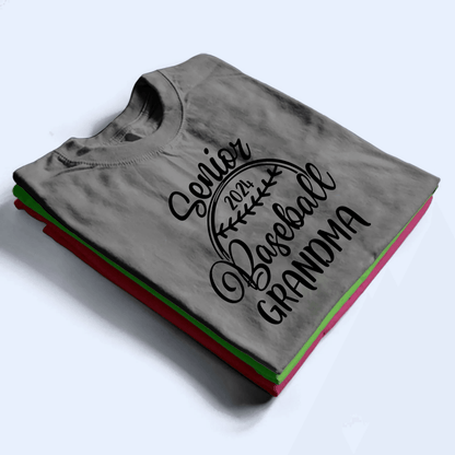 Senior Graduation Sport - Personalized Custom T Shirt - Birthday, Loving, Funny Gift for Grandma/Nana/Mimi, Mom, Wife, Grandparent