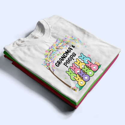 Grandma's Bunnies Easter Custom Kid's Name - Personalized Custom T Shirt - Easter, Birthday, Loving, Funny Gift for Grandma/Nana/Mimi, Mom, Wife, Grandparent