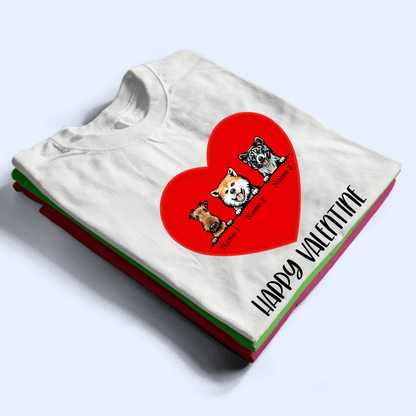 All Heart For My Dogs - Personalized Custom T Shirt - Birthday, Loving, Funny Gift For Dog Dad, Dog Owner, Dog Lovers