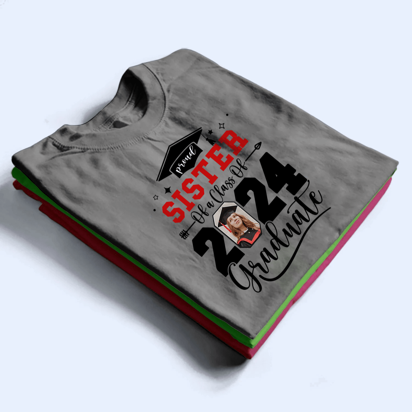 Custom Photo Senior Family Graduation - Personalized Custom Youth T Shirt - Birthday, Loving, Funny Gift for Grandma/Nana/Mimi, Mom, Wife, Grandparent