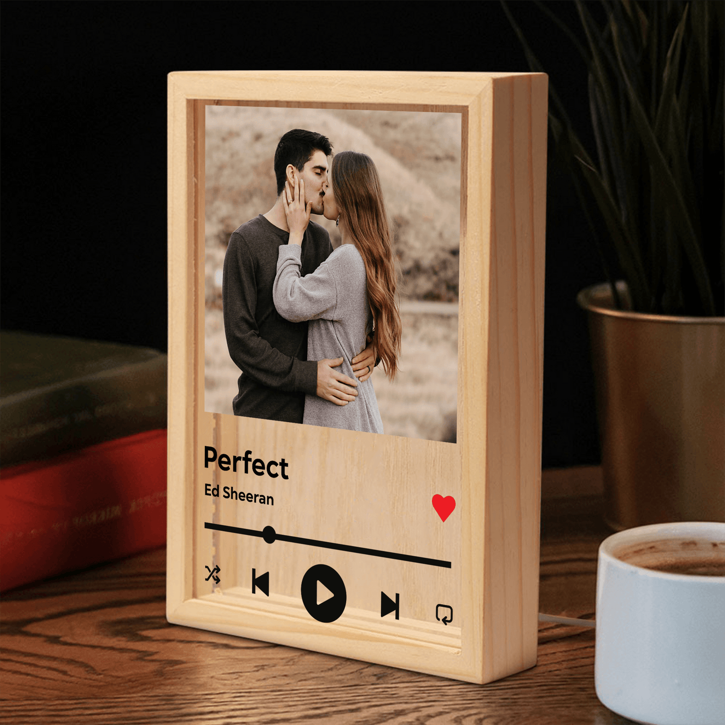 Custom Music Light with Photo - Custom Gift For Couple, Girlfriend, Boyfriend, Husband, Wife | Valentine, Anniversary | Bedroom, Home Decor