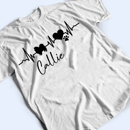 Heartbeat For My Buddy - Personalized Custom T Shirt - Birthday, Loving, Funny Gift for Dog Mom, Dog Dad, Dog Lovers, Pet Gifts for Him, Her