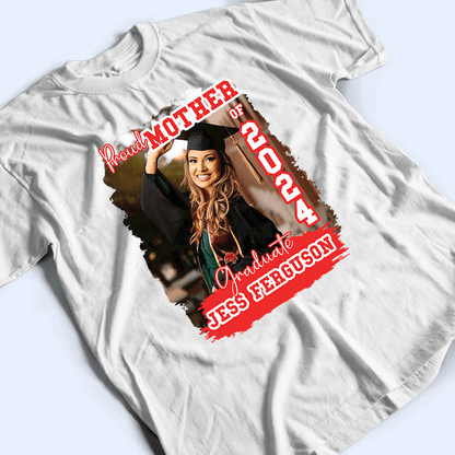 Custom Photo Congratulation Graduate 2025 - Personalized Custom T Shirt - Birthday, Loving, Funny Gift for Grandma/Nana/Mimi, Mom, Wife, Grandparent
