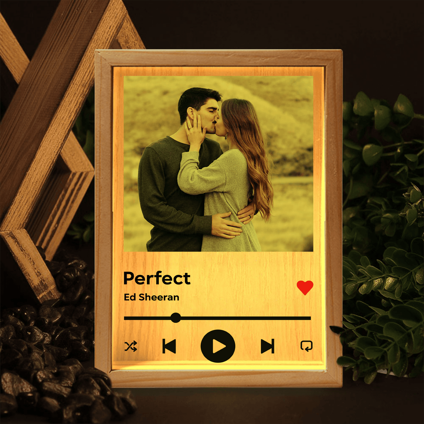 Custom Music Light with Photo - Custom Gift For Couple, Girlfriend, Boyfriend, Husband, Wife | Valentine, Anniversary | Bedroom, Home Decor