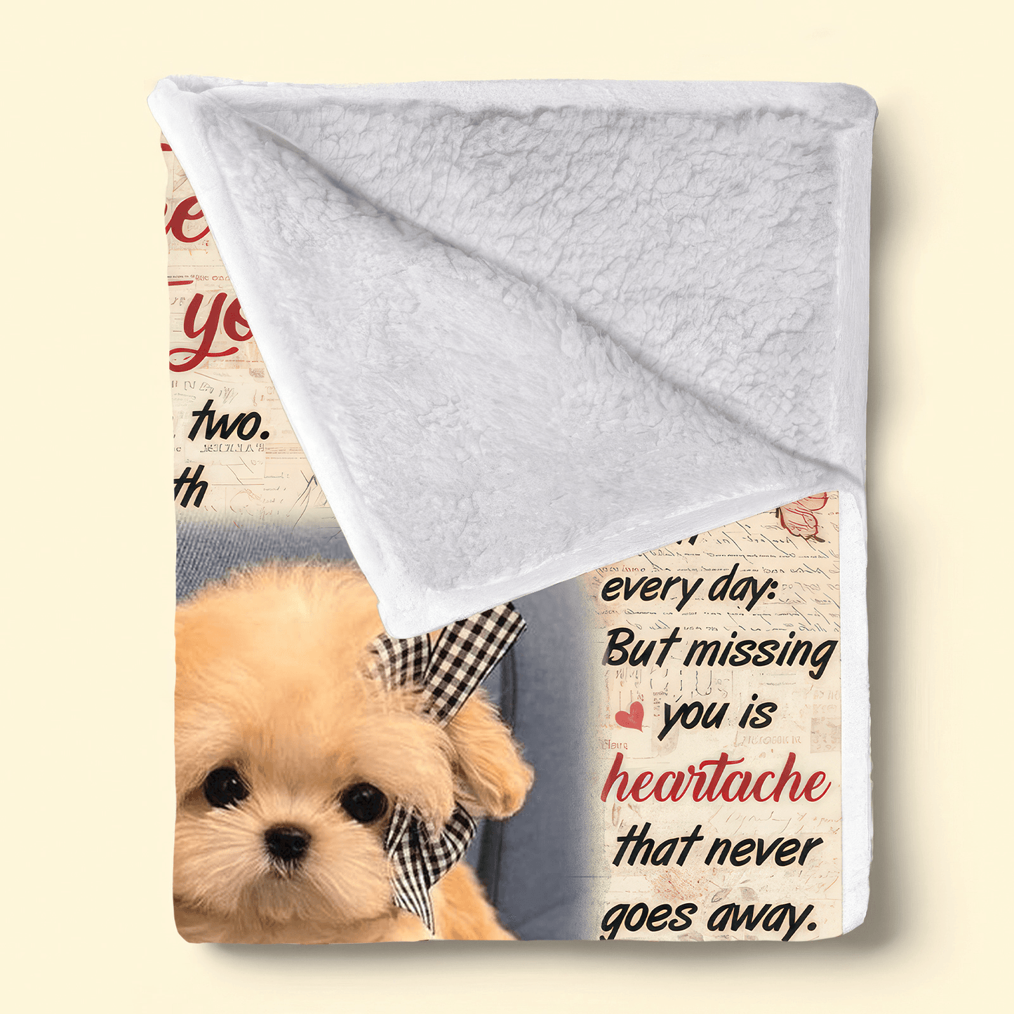 Custom Photo The Moment That You Left Me | Personalized Sympathy Gift for Pet Lovers, Dog Mom, Dog Dad, Cat Mom, Cat Dad | Blanket