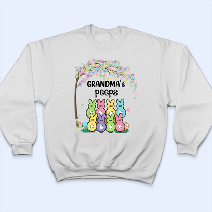 Grandma's Bunnies Easter Custom Kid's Name - Personalized Custom T Shirt - Easter, Birthday, Loving, Funny Gift for Grandma/Nana/Mimi, Mom, Wife, Grandparent